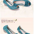 trendy flat womens transparent sandals sample